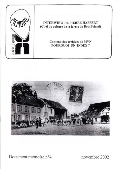 Couverture du Document mémoire n° 4